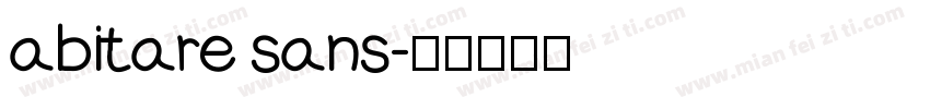 abitare sans字体转换